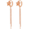 TOMEI Rouge Collection Star Tassels Earrings, Rose Gold 750