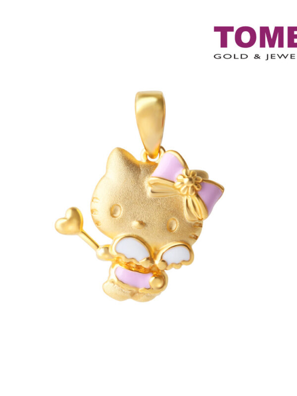 TOMEI X Hello Kitty Fairy Stick Pendant, Yellow Gold 916