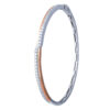 TOMEI 【相互辉映】Entwined Bangle, White+Rose Gold 585