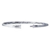 TOMEI 【相互辉映】Entwined Bangle, White+Rose Gold 585