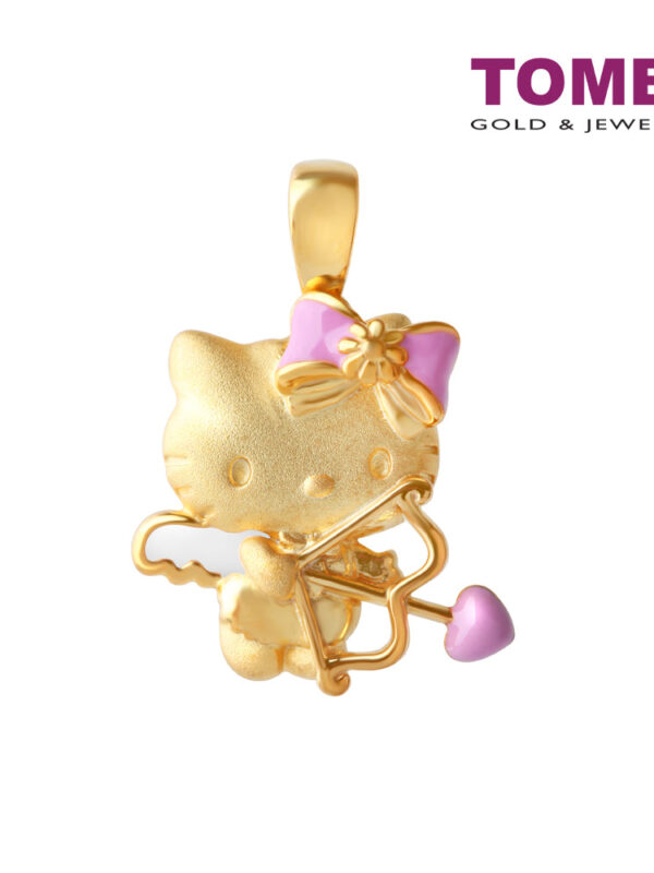 TOMEI X Hello Kitty with Arrow Pendant, Yellow Gold 916