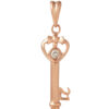 TOMEI [Online Exclusive] Awesome 21st Gift Key Pendant, Rose Gold 375