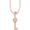 TOMEI [Online Exclusive] Awesome 21st Gift Key Pendant, Rose Gold 375