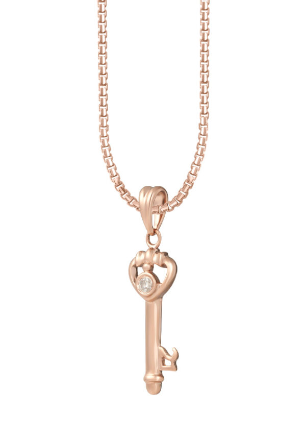 TOMEI [Online Exclusive] Awesome 21st Gift Key Pendant, Rose Gold 375