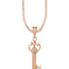 TOMEI [Online Exclusive] Awesome 21st Gift Key Pendant, Rose Gold 375