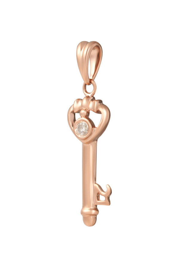 TOMEI [Online Exclusive] Awesome 21st Gift Key Pendant, Rose Gold 375