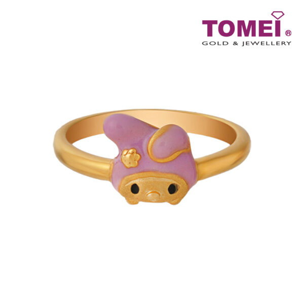 TOMEI X My Melody Flower Ring, Yellow Gold 916