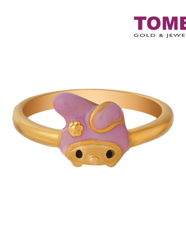 TOMEI X My Melody Flower Ring, Yellow Gold 916