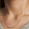 TOMEI Rouge Collection Smiley Necklace, Rose Gold 750