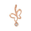 TOMEI [Online Exclusive] Minimalist Butterfly Pendant, Rose Gold 375