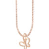 TOMEI [Online Exclusive] Minimalist Butterfly Pendant, Rose Gold 375