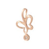 TOMEI [Online Exclusive] Minimalist Butterfly Pendant, Rose Gold 375