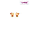 TOMEI x Hello Kitty in Red Earrings, Yellow Gold 916