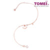 TOMEI Rouge Collection Ginkyo Leaf Bracelet, Rose Gold 750