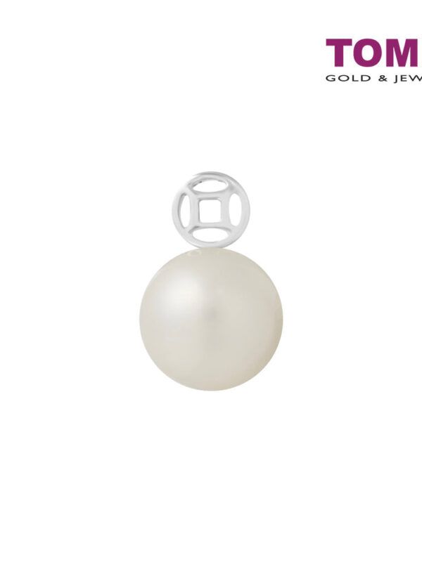 TOMEI [Online Exclusive] Vintage Coin Pendant, White Gold 375