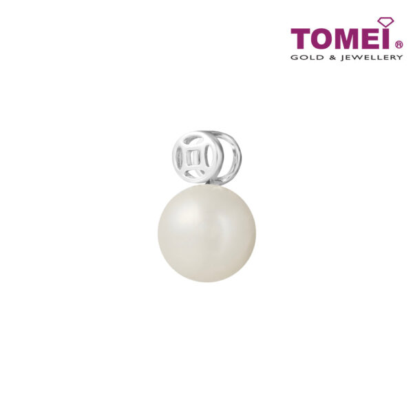 TOMEI [Online Exclusive] Vintage Coin Pendant, White Gold 375