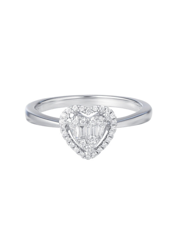 TOMEI Shine For Love Diamond Ring, White Gold 750