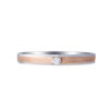TOMEI 【绚丽真爱】Evermore Couple Ring, White+Rose Gold 750
