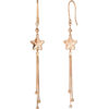 TOMEI Rouge Collection Star Long Earrings, Rose Gold 750