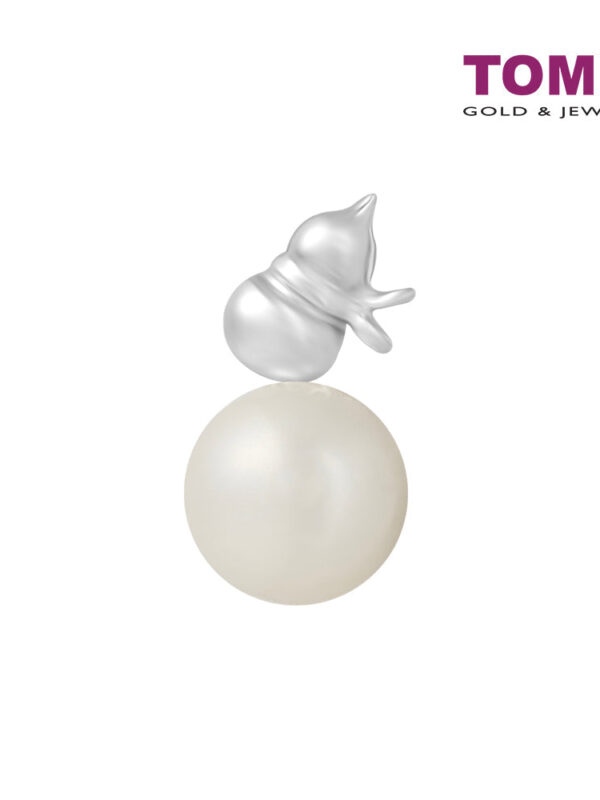 TOMEI [Online Exclusive] Wishful Gourd Pendant, White Gold 375