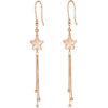 TOMEI Rouge Collection Star Long Earrings, Rose Gold 750