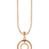 TOMEI Rouge Collection Dwi-Circle Pendant, Rose Gold 750