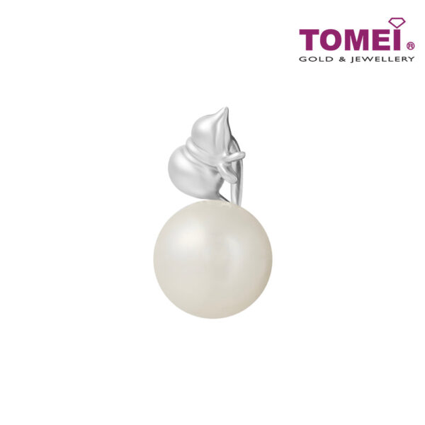 TOMEI [Online Exclusive] Wishful Gourd Pendant, White Gold 375