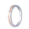 TOMEI 【绚丽真爱】Evermore Couple Ring, White+Rose Gold 750
