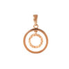 TOMEI Rouge Collection Dwi-Circle Pendant, Rose Gold 750