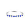 TOMEI Sapphire Eternity Ring, White Gold 750