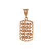 TOMEI Rouge Collection Abacus Pendant, Rose Gold 750