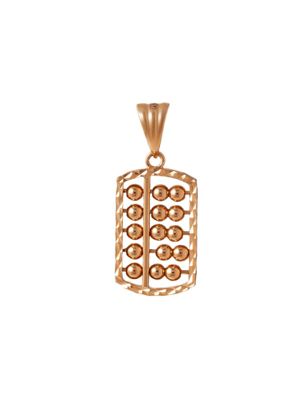TOMEI Rouge Collection Abacus Pendant, Rose Gold 750