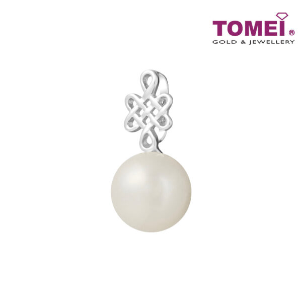 TOMEI [Online Exclusive] Wishful Knot Pendant, White Gold 375