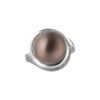 TOMEI Tahiti Pearl Diamond Ring, White Gold 750 (R4126)