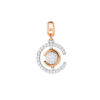 TOMEI Sparkle Serenity Collection DIamond Pendant, White+Rose Gold 750