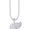 TOMEI Purple Jade Gourd Pendant, White Gold 750