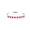TOMEI Ruby Eternity Ring, White Gold 750