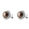 TOMEI Tahiti Pearl Diamond Earrings, White Gold 750 (E7710DIMO)