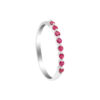 TOMEI Ruby Eternity Ring, White Gold 750