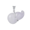 TOMEI Purple Jade Gourd Pendant, White Gold 750