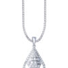 TOMEI 【爱的浪漫点滴】Romantic Droplet Pendant, White Gold 750