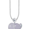 TOMEI Purple Jade Gourd Pendant, White Gold 750