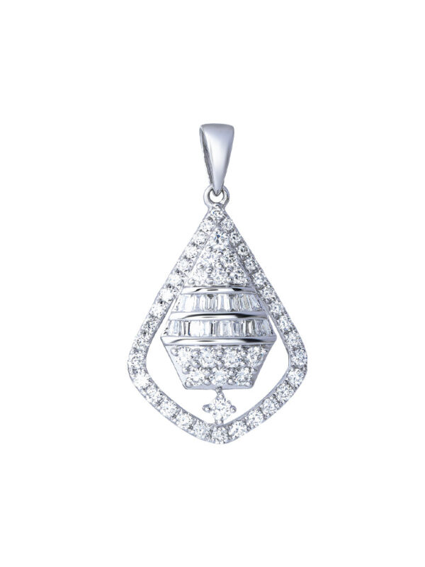 TOMEI 【爱的浪漫点滴】Romantic Droplet Pendant, White Gold 750