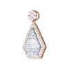 TOMEI 【爱的浪漫点滴】Romantic Droplet Pendant, White+Rose Gold 750
