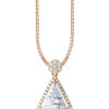 TOMEI 【爱的浪漫点滴】Romantic Droplet Pendant, White+Rose Gold 750