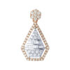 TOMEI 【爱的浪漫点滴】Romantic Droplet Pendant, White+Rose Gold 750