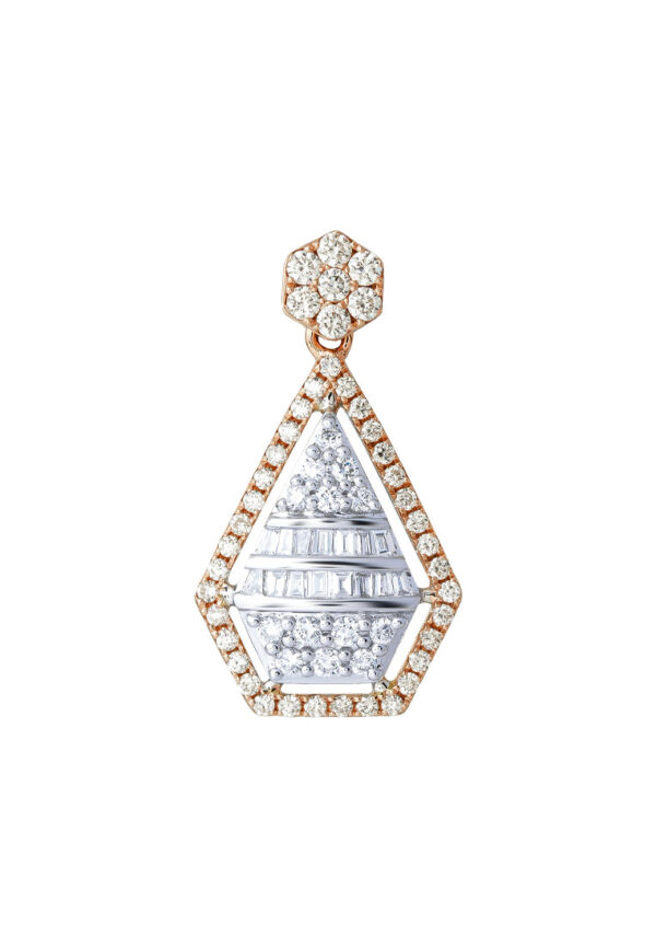 TOMEI 【爱的浪漫点滴】Romantic Droplet Pendant, White+Rose Gold 750