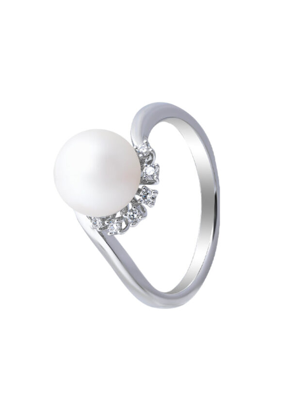 TOMEI 【珍爱多美】Pure Love Pearl Ring, White Gold 585