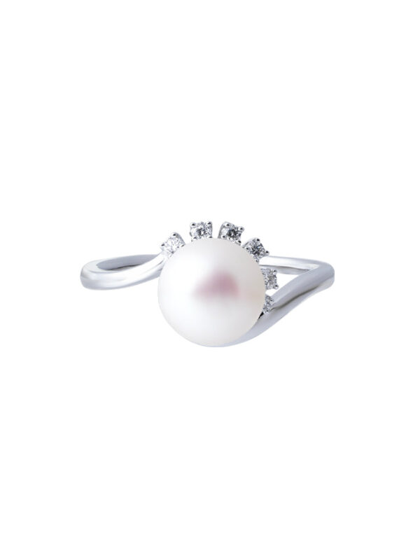 TOMEI 【珍爱多美】Pure Love Pearl Ring, White Gold 585