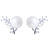 TOMEI 【福泽千秋】Pearl Earrings, White Gold 585